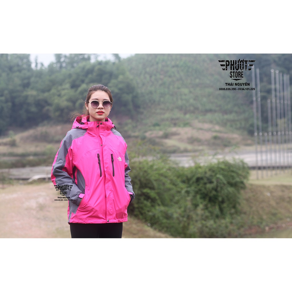ÁO TNF 3 LỚP MÀU HỒNG PHẤN