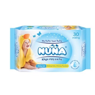 Khăn ướt Nuna 100 khăn (loại không mùi )