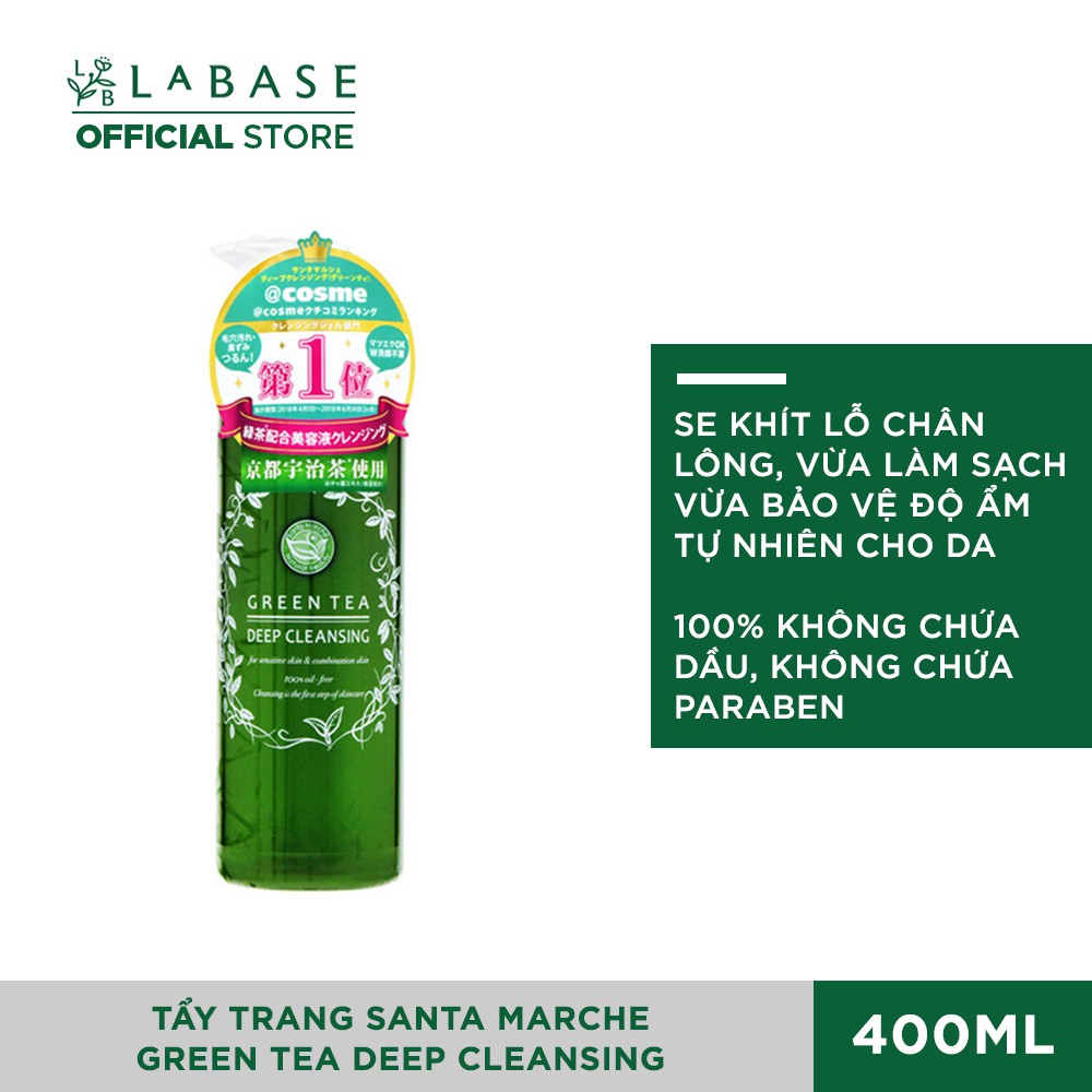 Tẩy trang trà xanh Santa Marche Green Tea Deep Cleansing 400ml | BigBuy360 - bigbuy360.vn