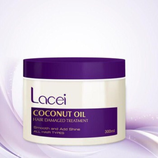 Hấp dầu Lacei Coconut Oil Hair Damaged Treatment 300ml