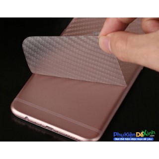 Miếng dán full mặt lưng vân Carbon cho iphone