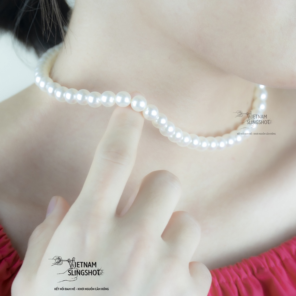 Sang Trọng Dây Chuyền Ngọc Trai Nhân Tạo Unisex Giành Cho Nam và Nữ, đeo siêu đẹp