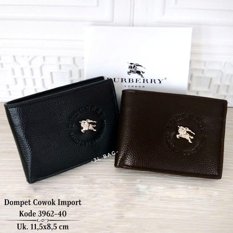 BURBERRY Ví Da Nam Cỡ 11.5x8.5cm Thời Trang Lịch Lãm