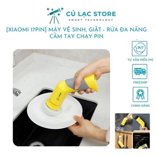 Máy cọ rửa, làm sạch đa năng 3 đầu cọ, sử dụng pin AA, chống nước IPX5