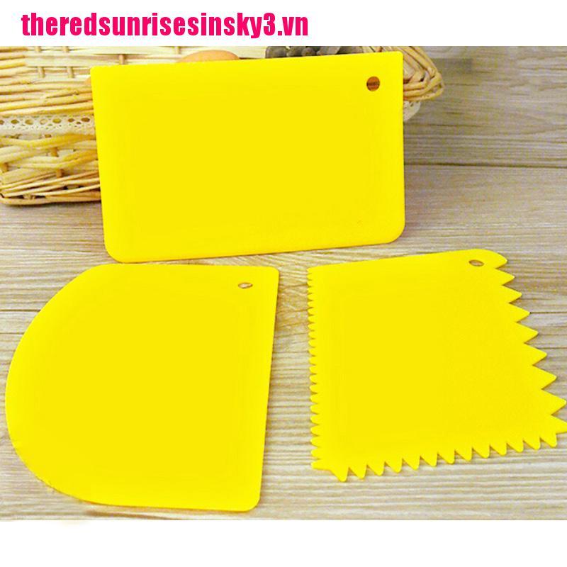 Bộ 3 Miếng Nhựa Chà Láng Bánh Kem