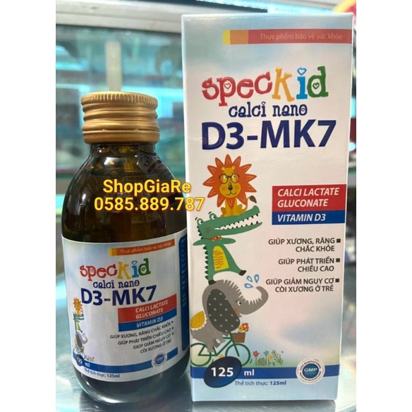 Speckid Multivitamin, D3 Mk7, calci nano, fenano, thymozinc giúp bé ăn ngon ngủ tốt,tăng cường sức đề kháng bé thôngminh