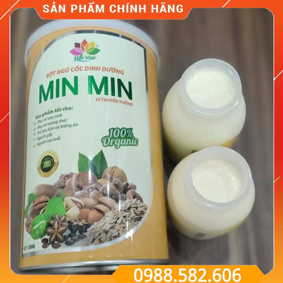 Hộp Ngũ Cốc Dinh Dưỡng Minmin Lợi Sữa Sau Sinh 500gr - Mẫu Mới 29 Loại Hạt - 8938535275001