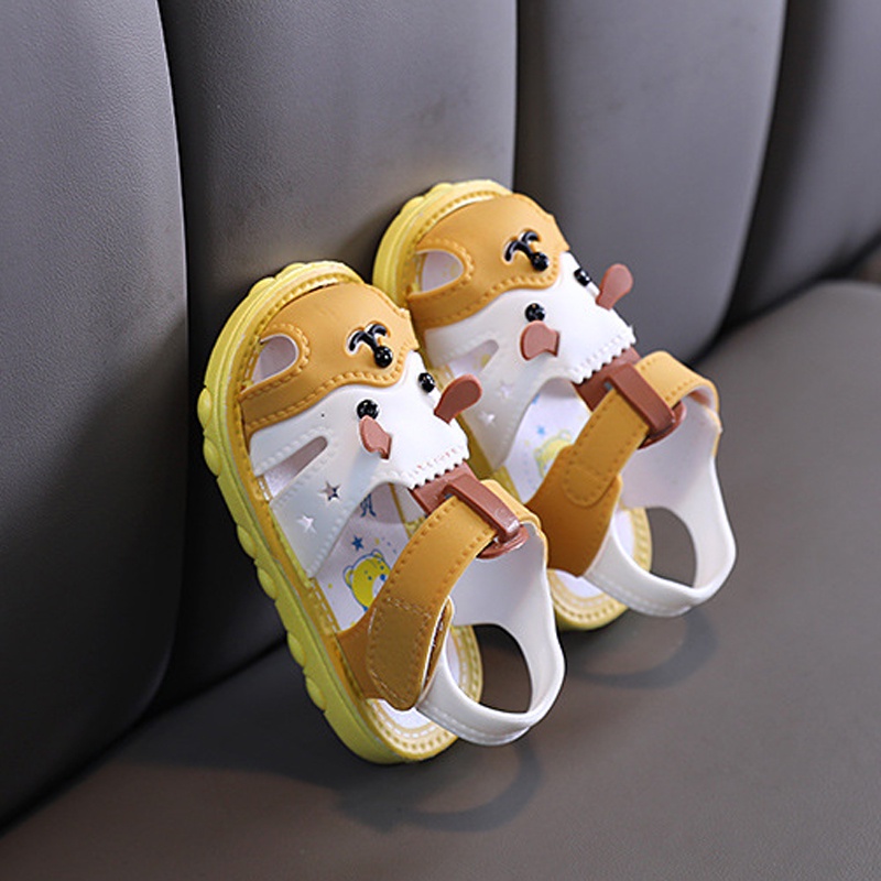 Giày xăng đan IQ ANGEL đế mềm thoáng khí chống trượt thời trang đi biển cho bé