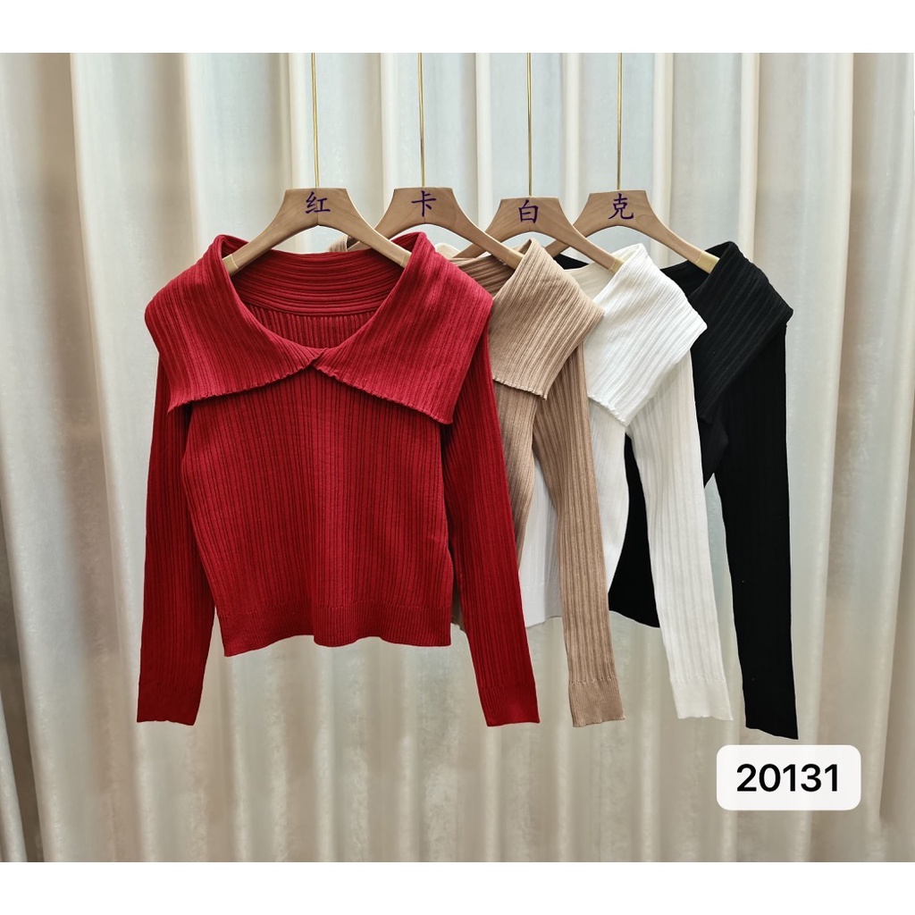 Áo sweater Dệt Kim Tay Dài Dáng Rộng Màu Trơn Phong Cách Hàn Quốc Thời Trang Cho Nữ