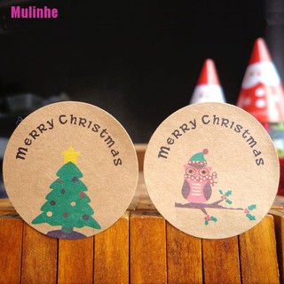 Bộ 120 sticker giấy dán trang trí giáng sinh hình chim cú