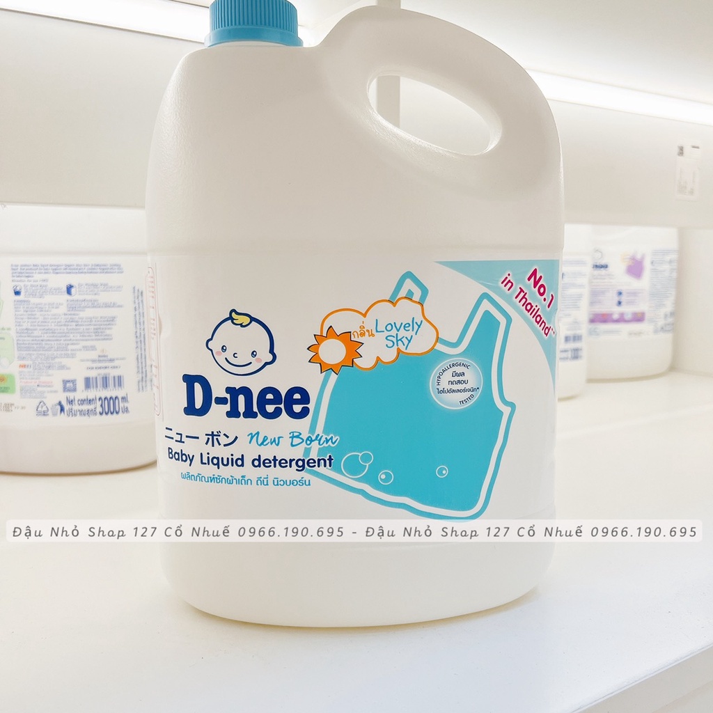 D-NEE Nước giặt quần áo em bé dnee 3000ml (Chính hãng có tem Đại Thịnh)