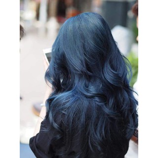 Thuốc nhuộm tóc tại nhà không tẩy tóc [màu xanh dương khói]