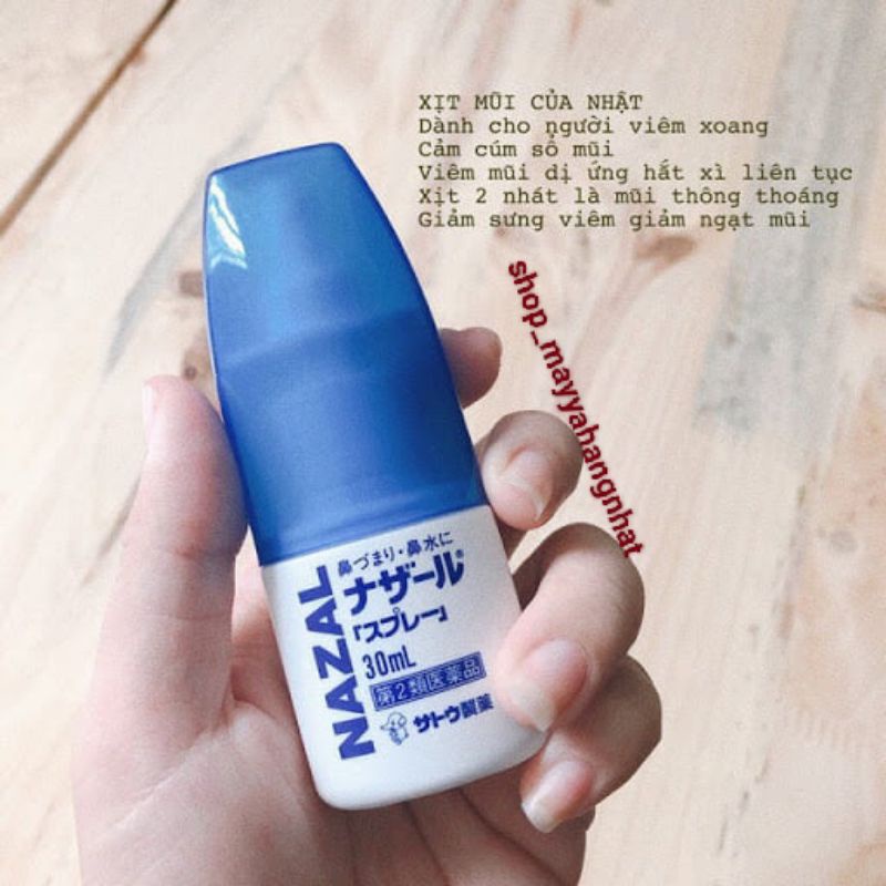 XỊT THÔNG MŨI NAZAL SATO  NHẬT BẢN