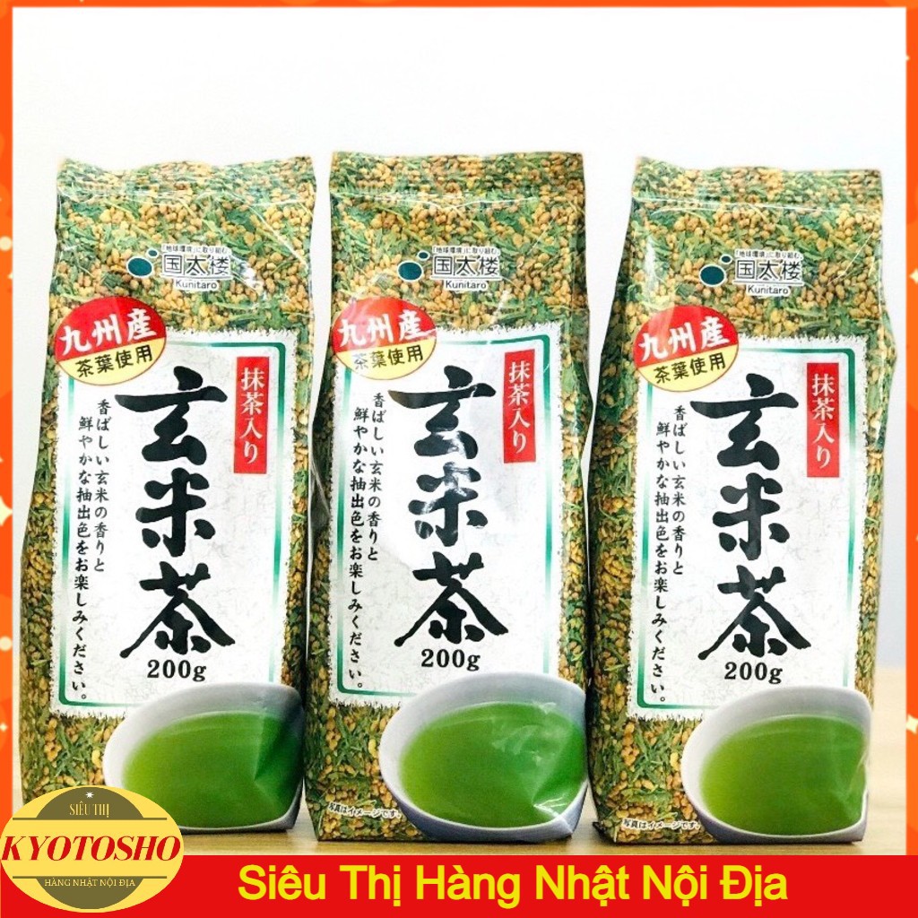 Trà Xanh Gạo Lứt Genmaicha Nhật Bản 200G DATE t9/ 2023