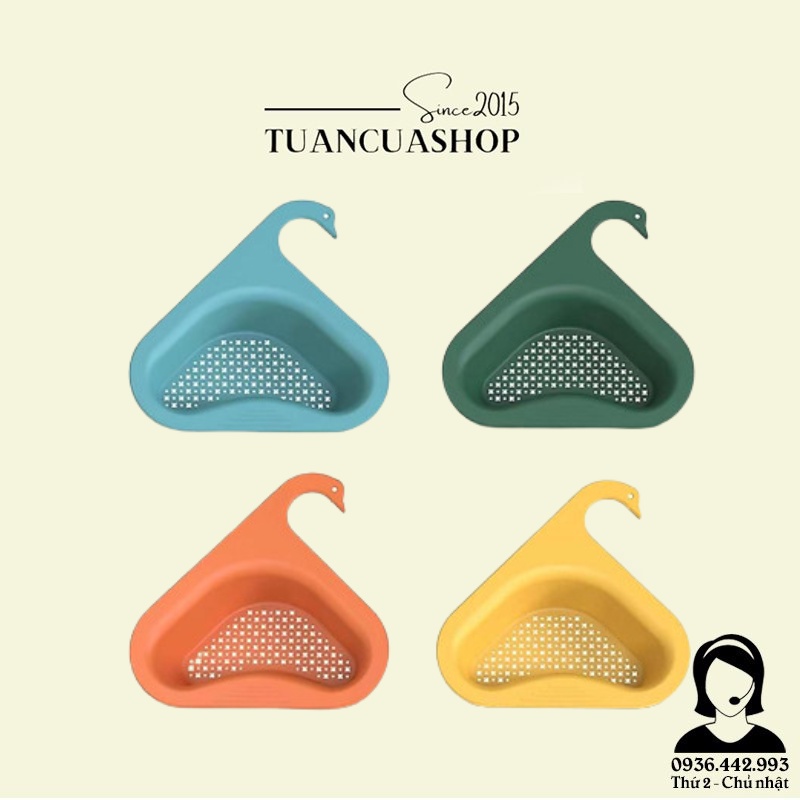 Lọc rác bồn rửa bát - Giỏ gác bồn rửa bát lọc rác thông minh kiểu dáng thiên nga