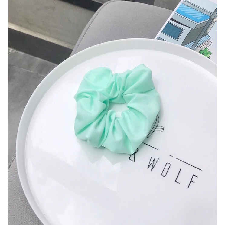 CỘT TÓC VẢI SCRUNCHIES TRƠN , PHỐI MÀU