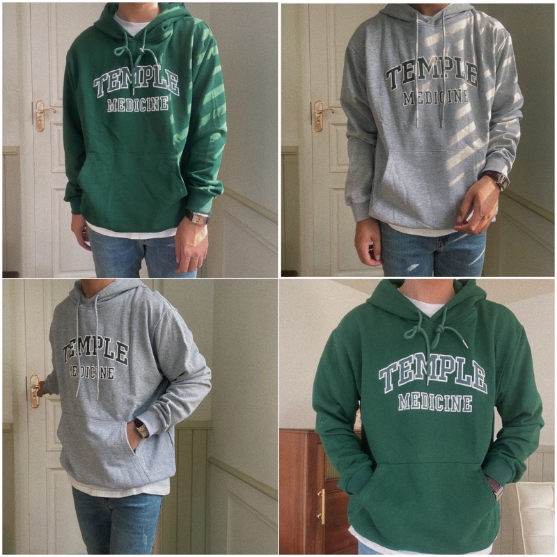 Áo nỉ hoodie nam chữ nổi - TEMPLE HOODIE