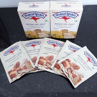 Hộp 5 gói men khô Mauripan gói 10gr, dùng làm bánh mỳ, bánh bao