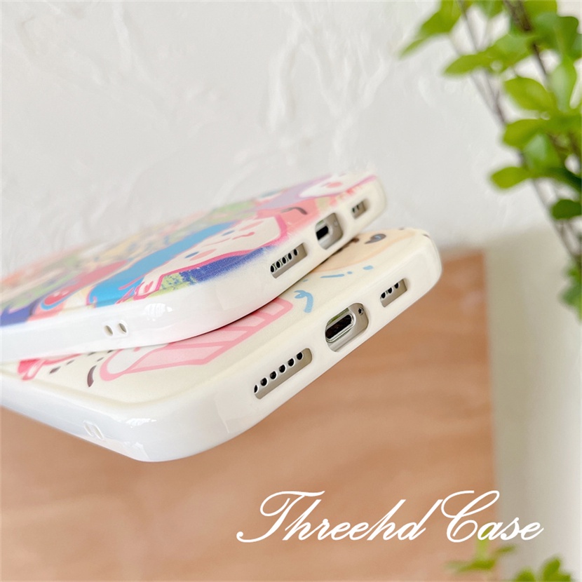 Ốp Điện Thoại Mềm Đệm Khí Hình Hoạt Họa Graffiti Cho iPhone 14 13 12 11 Pro Max SE 2020 X Xr Xs Max 8 7 6 6s Plus