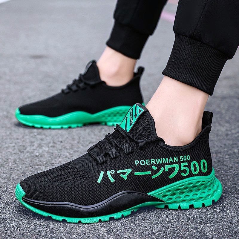 Giày nam thể thao sneakers - Poerrwmann 500 màu be siêu chất | BigBuy360 - bigbuy360.vn