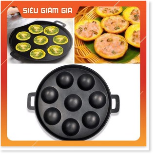 CHẢO ĐỔ BÁNH KHỌT 8 KHUÔNG 8 LỖ