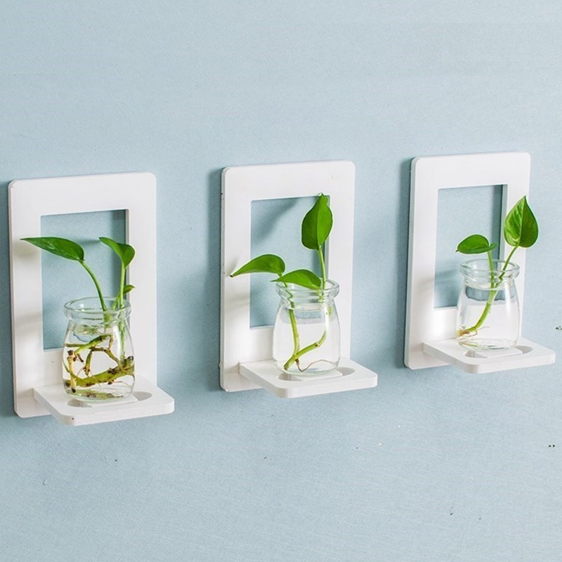 Kệ dán tường decor nhà cửa treo ở phòng khách, phòng tắm, phòng ngủ…để đựng đồ trang trí