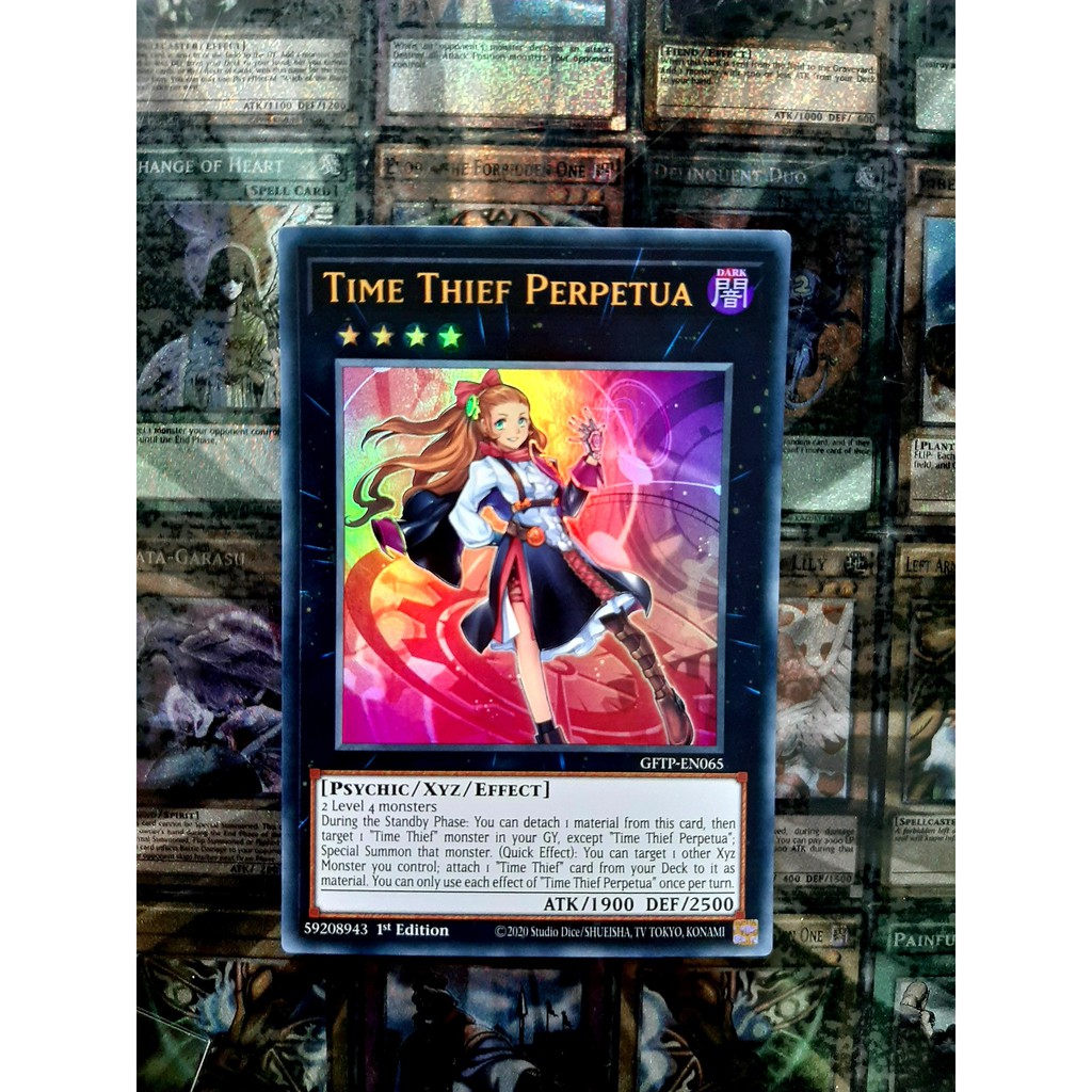 [ ĐỖ LẠC SHOP ] THẺ BÀI YUGIOH Time Thief Perpetua - GFTP-EN065 - Ultra Rare 1st Edition