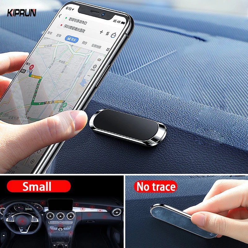 Giá Đỡ Điện Thoại Từ Tính Bằng Kim Loại Trên Xe Hơi Cho iPhone12 11 Samsung Huawei