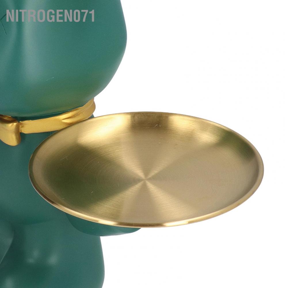 Nitrogen071 Bearbrick, Gấu bê khay decor, Kệ để đồ hình gấu trang trí phòng khách sang trọng 30cm