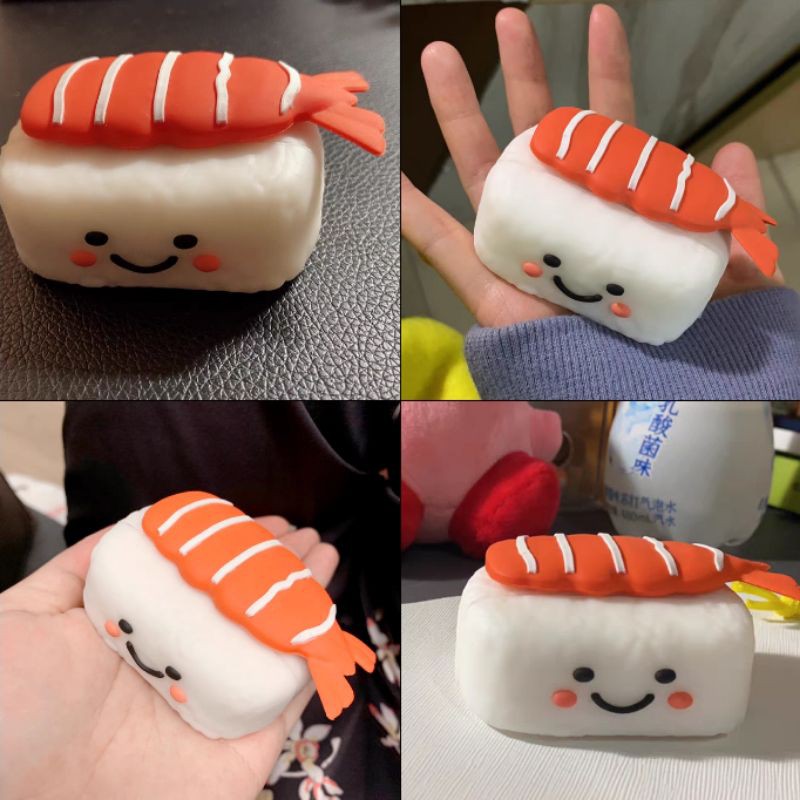 (Order 20 ngày) Case bảo vệ Airpods Pro/1/2/i9s/i10 sushi tôm cam nigiri EARISE