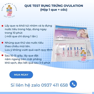 QUE THỬ RỤNG TRỨNG- OVULATION  (LH) TEST STRIP (COMBO 30 QUE)