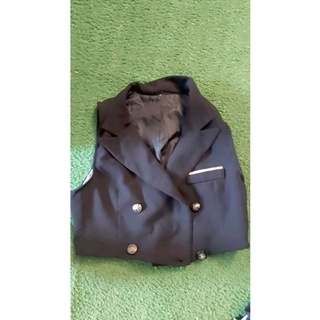 bộ 4 áo vest dáng ngắn