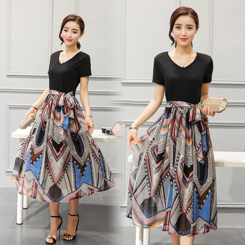 Đầm maxi giả 2 mảnh thiết kế hợp thời trang cho phái nữ | BigBuy360 - bigbuy360.vn