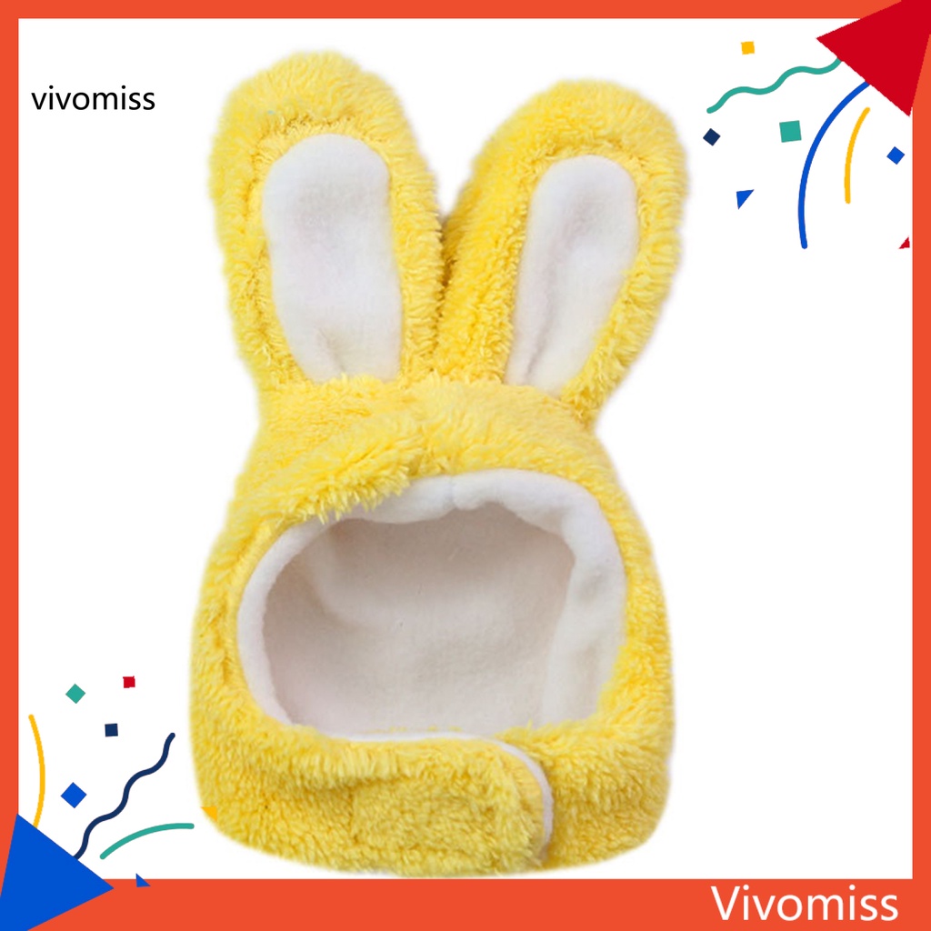 Mũ Giữ Ấm Hình Tai Thỏ Co Giãn Dễ Thương