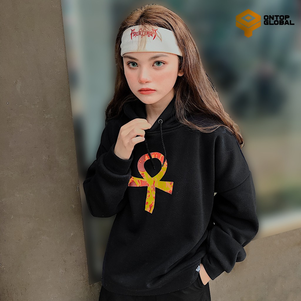 Áo Hoodie nữ màu đen Immortal Fire local brand ONTOP | BigBuy360 - bigbuy360.vn