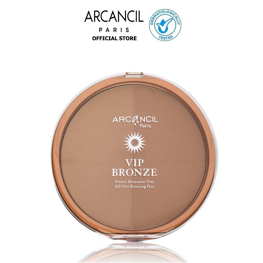 Phấn tạo khối Arcancil dành cho mặt VIP Bronze Maxi duo bronzing powder Tan enhancer 30g