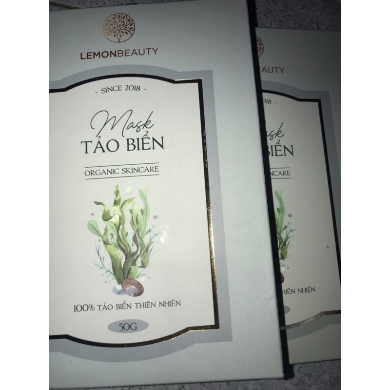 MASK BỘT TẢO BIỂN LEMON MASK Handmade ( tặng kèm quà )