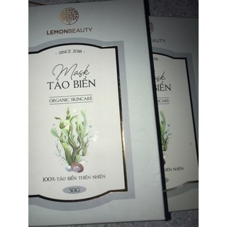 Mask bột tảo biển lemon mask handmade