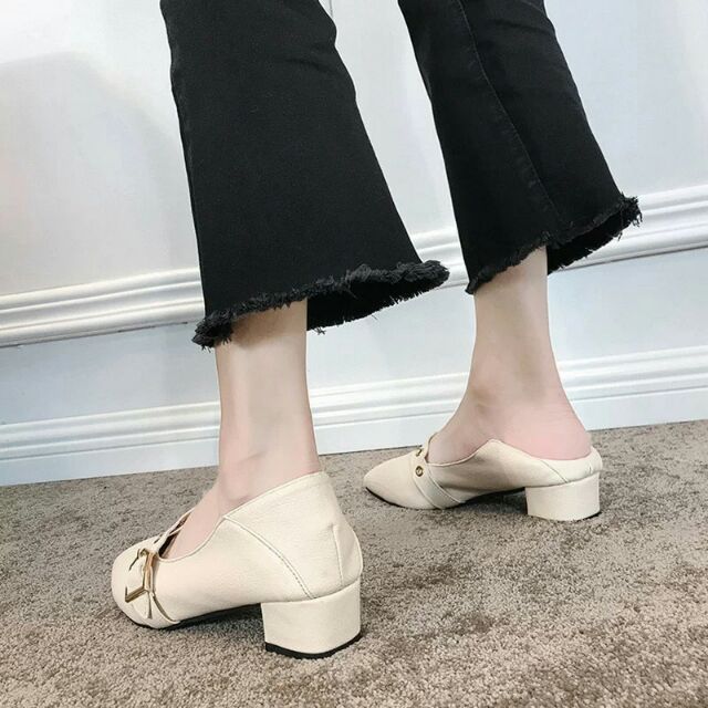 Giày Lười MoCa 3P Mũi Nhọn Quai Ngang Cực Tây | BigBuy360 - bigbuy360.vn