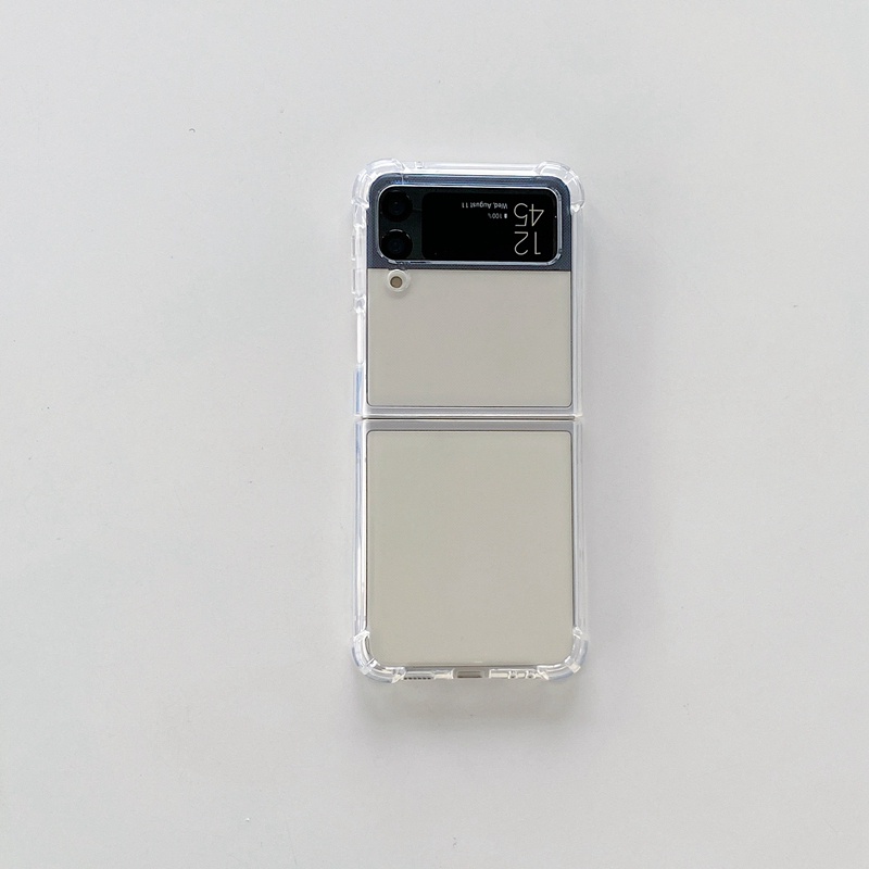Ốp Điện Thoại TPU Mềm Trong Suốt Chống Rơi Cho Samsung Flip5 4 ZFlip 4 z Flip3 Flip 3