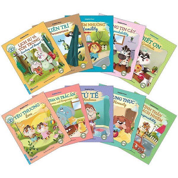 Sách - Combo Bé Học Lễ Giáo (Bộ 10 Cuốn)