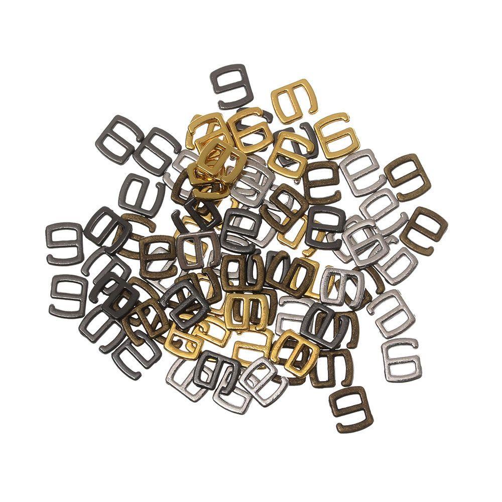 Set 20 / 40 Khóa Giày Dép Mini Điều Chỉnh Được Siêu Nhỏ Màu Cầu Vồng Diy