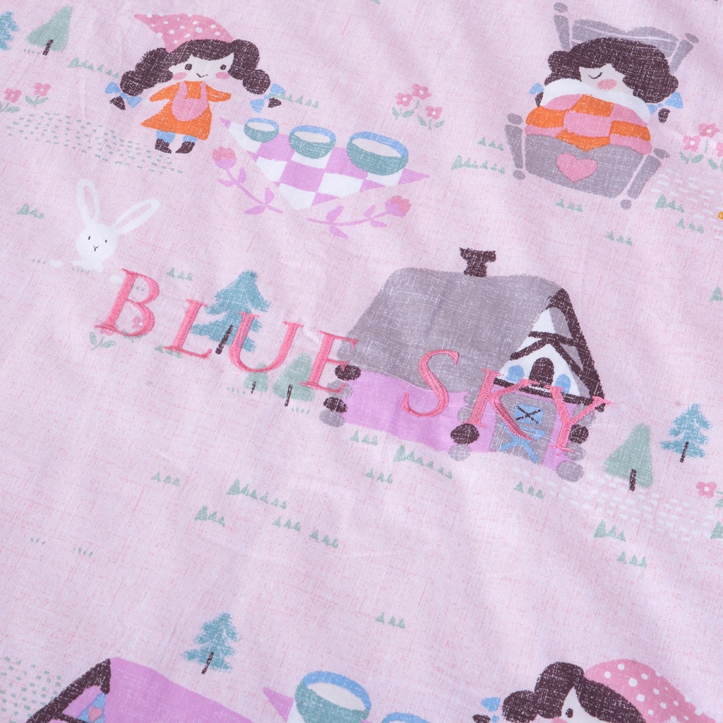 🍁 Mẫu Chăn Ga Gối 🍁 Hanvico Blue Sky DLS199 vải cotton cao cấp