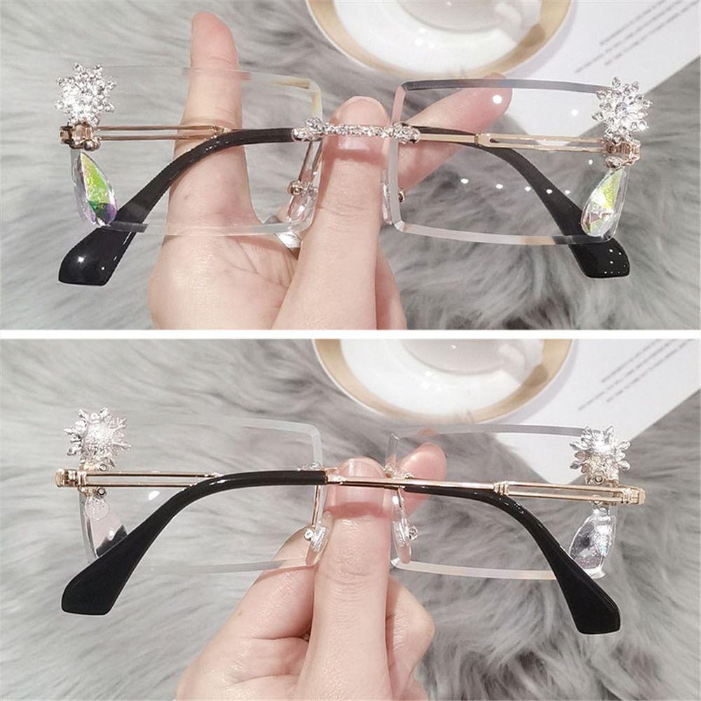 BSUNS Kính Râm y2k Không Gọng Chống Tia UV Phong Cách Vintage