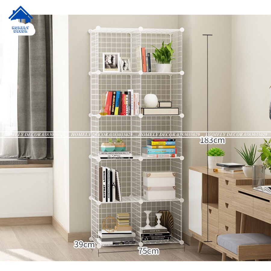 TẶNG CHỐT TỦ LƯỚI SẮT THÉP 10 Ô ĐỂ ĐỒ TIỆN DỤNG, ĐA NĂNG