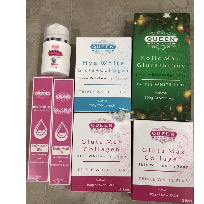 QUEEN NATURAL YORK MỚI | 7in1 White Bright Super Serum-5% Tranexamic Acid, 5% Kojic Acid, 2% Alpha Arbutin-Dark Spot Rem