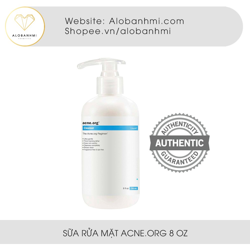 sữa rửa mặt acne.org