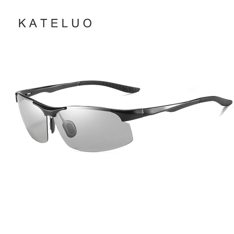Kính mát phân cực chống tia uv400 KATELUO 2173 bằng nhôm tầm nhìn ban đêm cho nam kèm phụ kiện