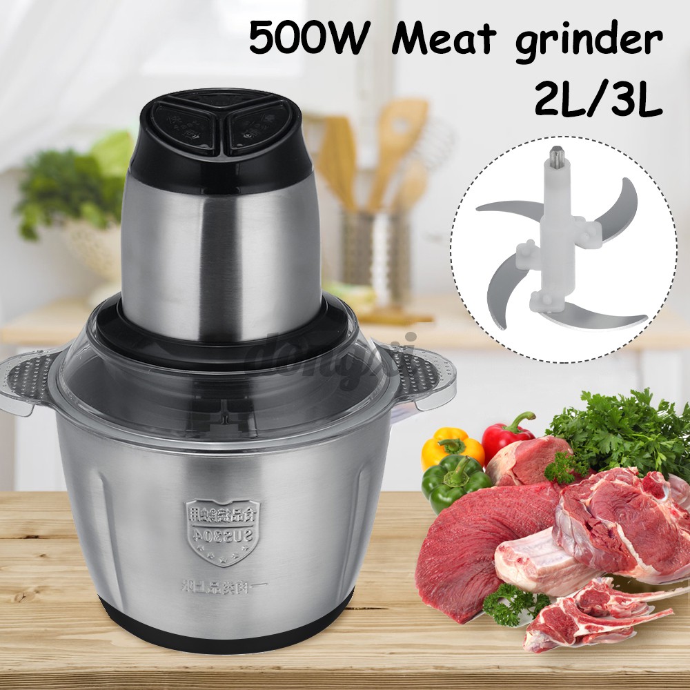 Máy Xay Thịt Bằng Điện 500w 2l / 3l Electric Meat Grinder Food Grinder