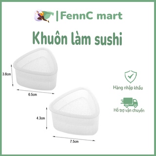 Bộ khuôn làm sushi khuôn hình tam giác khuôn sushi tam giác FENNC